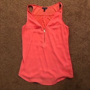 Express pink sleeveless blouse